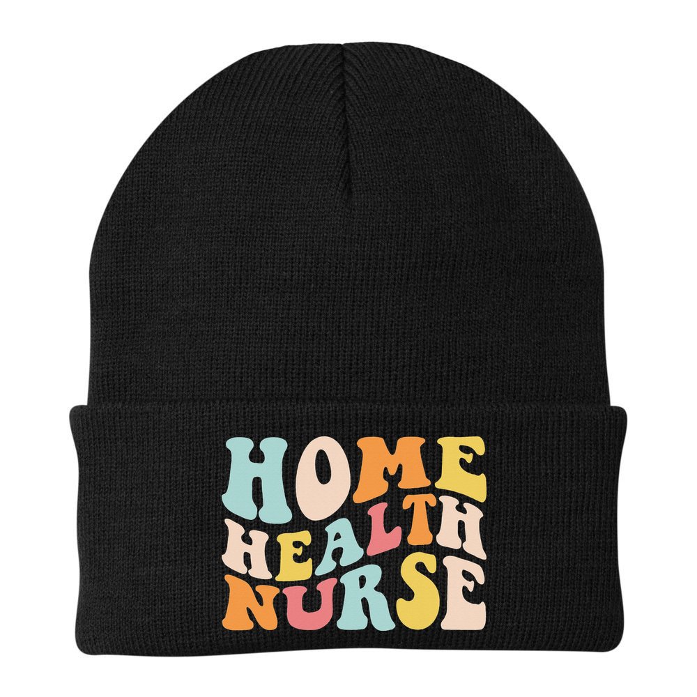 Groovy Home Health Nurse Home Care Nursing Registered Nurse Beanie