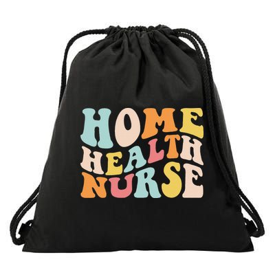 Groovy Home Health Nurse Home Care Nursing Registered Nurse Drawstring Bag