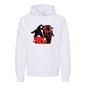 Gnomes Happy Halloween Fall Candy Corn Pumpkin Premium Hoodie