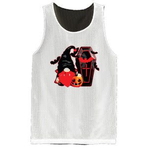 Gnomes Happy Halloween Fall Candy Corn Pumpkin Mesh Reversible Basketball Jersey Tank