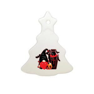 Gnomes Happy Halloween Fall Candy Corn Pumpkin Ceramic Tree Ornament