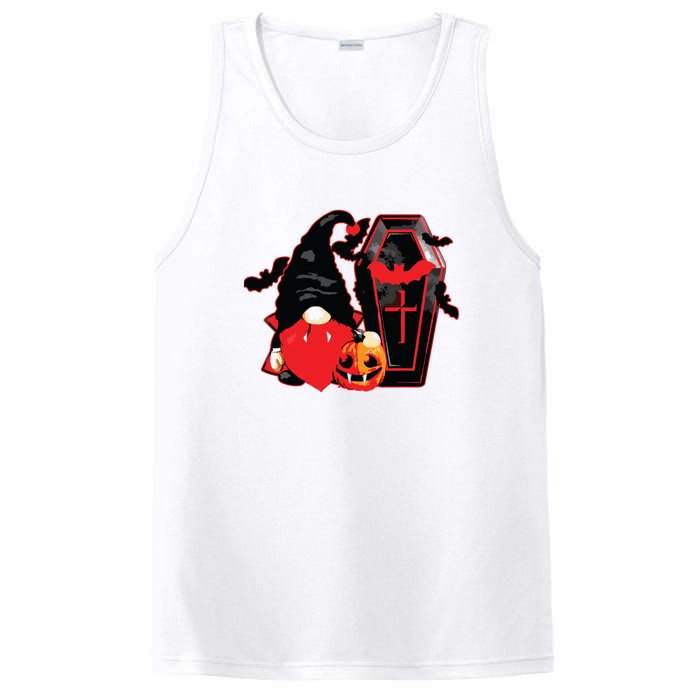 Gnomes Happy Halloween Fall Candy Corn Pumpkin PosiCharge Competitor Tank