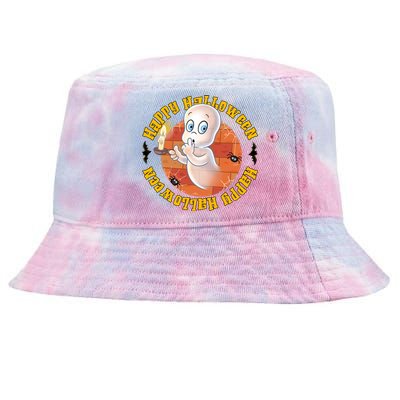 Ghost Happy Halloween Casper Ghost Pumpkin Trick Or Treat Tie-Dyed Bucket Hat