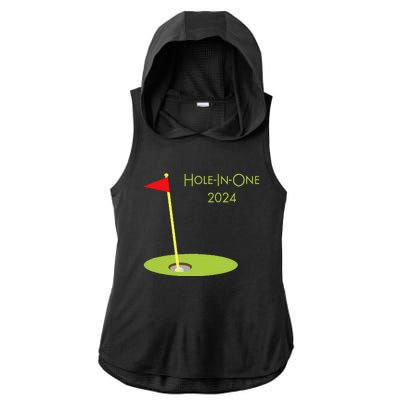 Golf Hole In One 2024 Sport Themed Golfing Design For Golfer Ladies PosiCharge Tri-Blend Wicking Draft Hoodie Tank