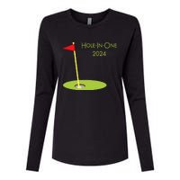 Golf Hole In One 2024 Sport Themed Golfing Design For Golfer Womens Cotton Relaxed Long Sleeve T-Shirt