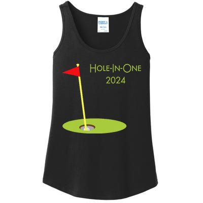 Golf Hole In One 2024 Sport Themed Golfing Design For Golfer Ladies Essential Tank