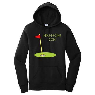 Golf Hole In One 2024 Sport Themed Golfing Design For Golfer Women's Pullover Hoodie