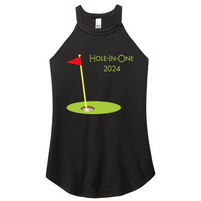 Golf Hole In One 2024 Sport Themed Golfing Design For Golfer Women's Perfect Tri Rocker Tank