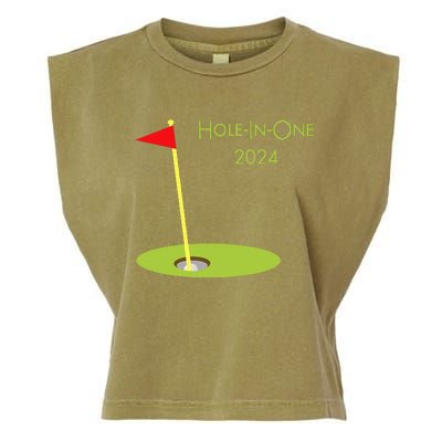 Golf Hole In One 2024 Sport Themed Golfing Design For Golfer Garment-Dyed Women's Muscle Tee