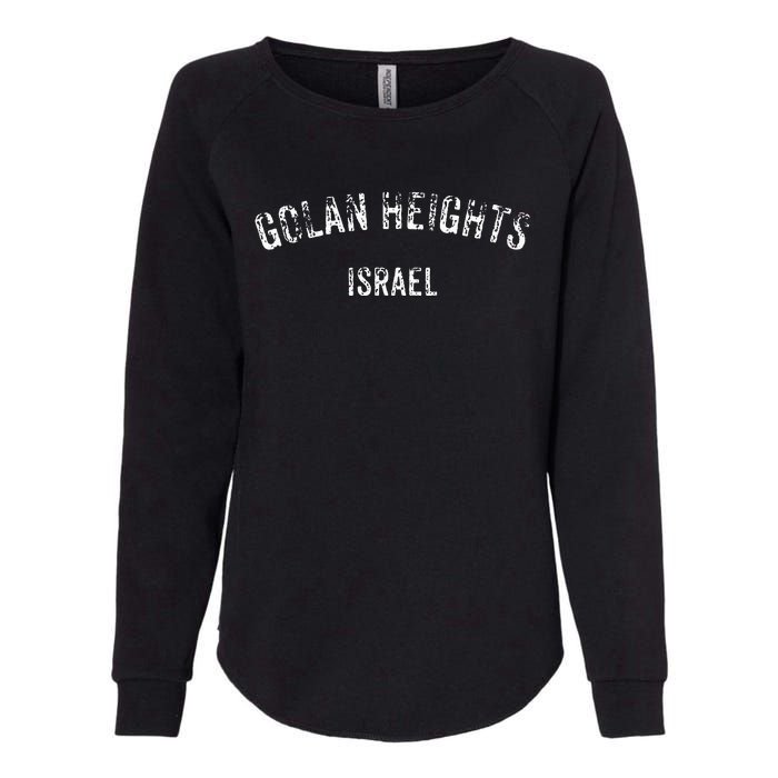 Golan Heights Israeli Sovereignty Trump Maga Hanukkah Womens California Wash Sweatshirt