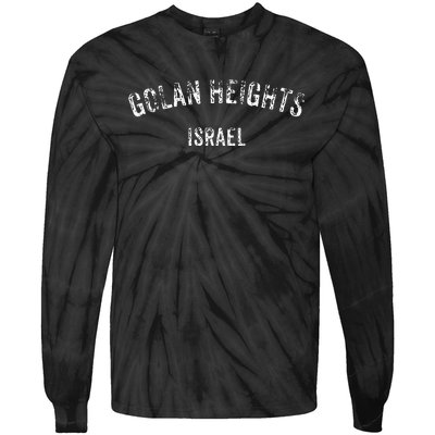 Golan Heights Israeli Sovereignty Trump Maga Hanukkah Tie-Dye Long Sleeve Shirt