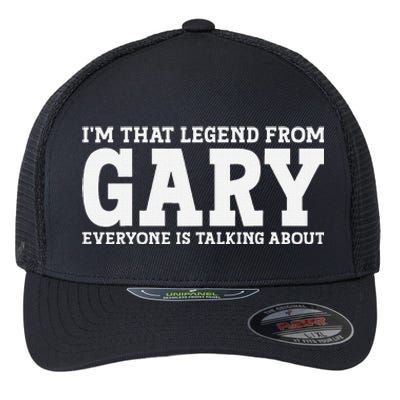 Gary Hometown In Indiana Home Roots Funny City Gary Flexfit Unipanel Trucker Cap