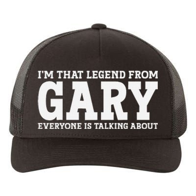 Gary Hometown In Indiana Home Roots Funny City Gary Yupoong Adult 5-Panel Trucker Hat