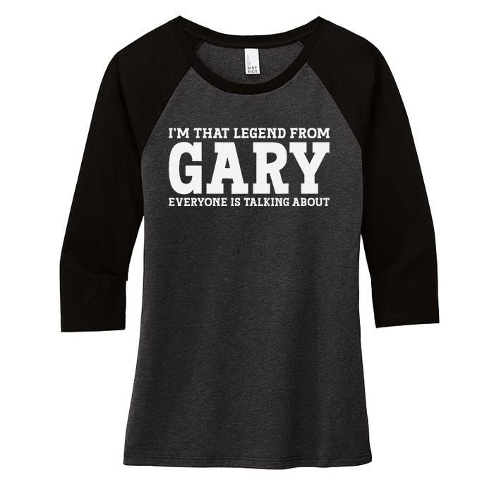 Gary Hometown In Indiana Home Roots Funny City Gary Women's Tri-Blend 3/4-Sleeve Raglan Shirt