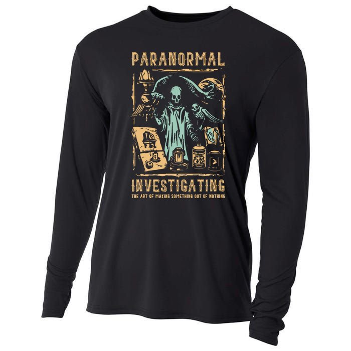 Ghost Hunting Investigator Design Paranormal Investigator Cooling Performance Long Sleeve Crew