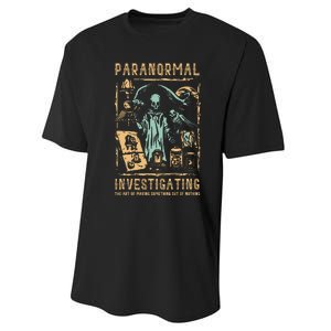 Ghost Hunting Investigator Design Paranormal Investigator Performance Sprint T-Shirt