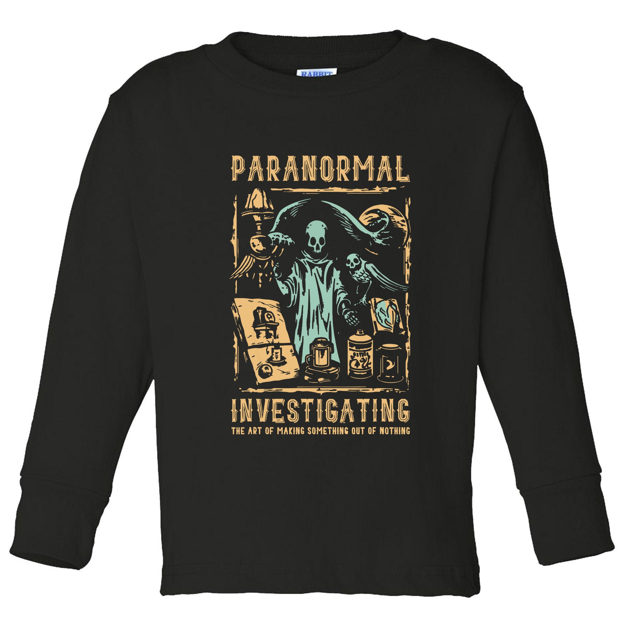 Ghost Hunting Investigator Design Paranormal Investigator Toddler Long Sleeve Shirt