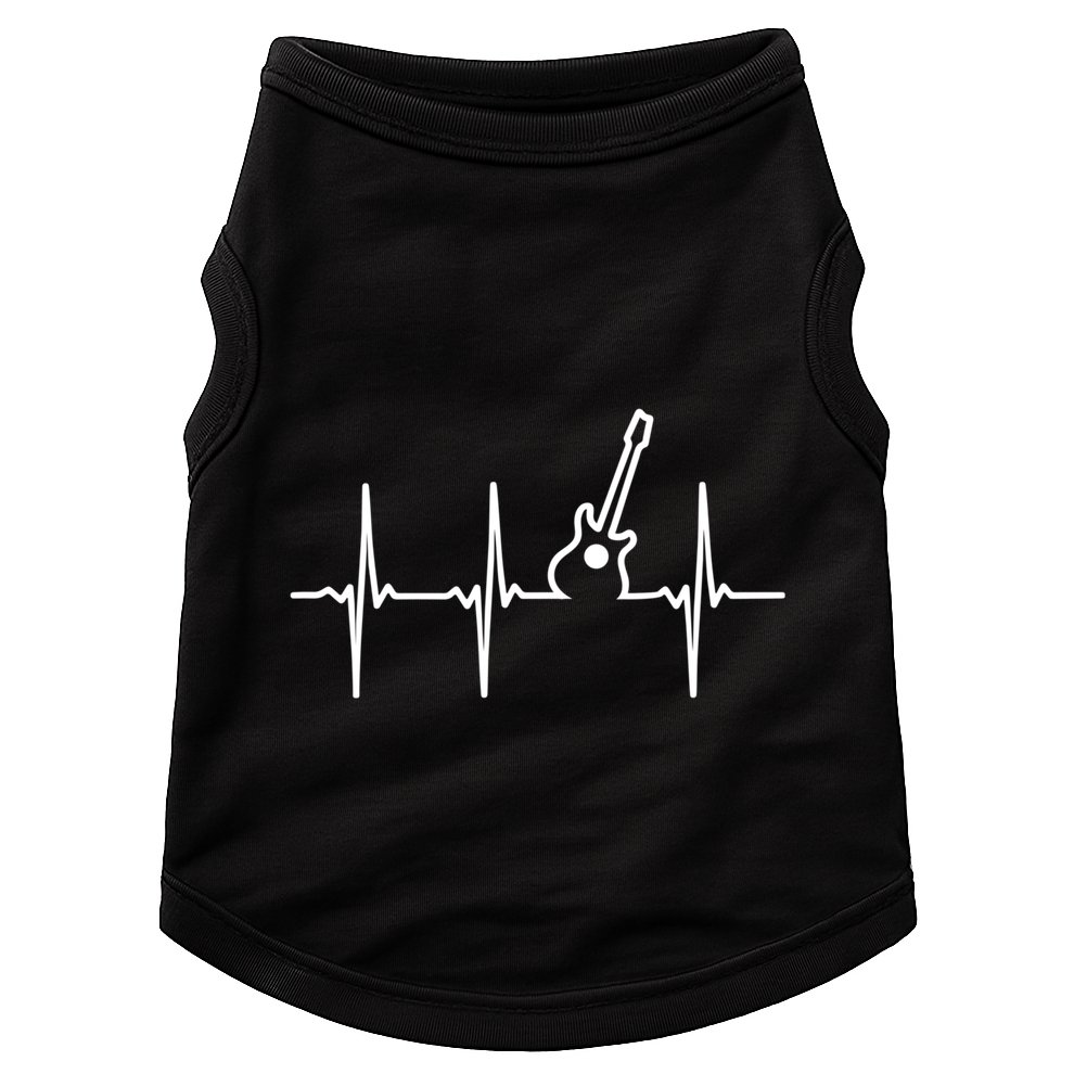 Guitar Heartbeat Instrut Gift Cute Gift Doggie Tank