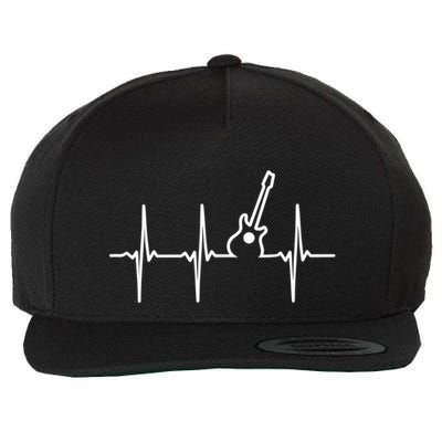 Guitar Heartbeat Instrut Gift Cute Gift Wool Snapback Cap