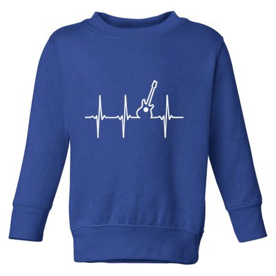 Guitar Heartbeat Instrut Gift Cute Gift Toddler Sweatshirt