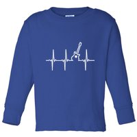 Guitar Heartbeat Instrut Gift Cute Gift Toddler Long Sleeve Shirt