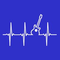 Guitar Heartbeat Instrut Gift Cute Gift Women's V-Neck T-Shirt