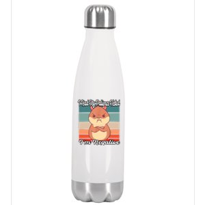 Grumpy Hamster I Had My Patience Tested Im Negative Stainless Steel Insulated Water Bottle