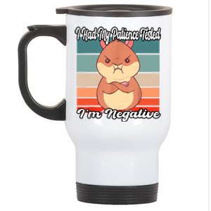 Grumpy Hamster I Had My Patience Tested Im Negative Stainless Steel Travel Mug