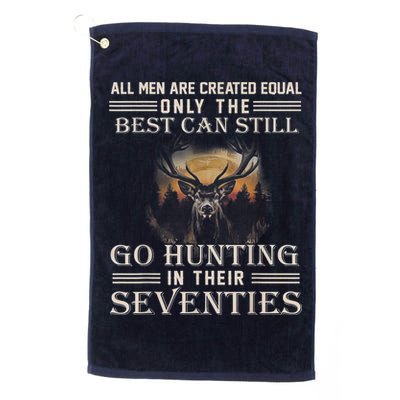 Go Hunting In Their Seventies Golf Towel