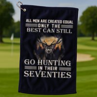 Go Hunting In Their Seventies Golf Towel