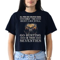 Go Hunting In Their Seventies Women's Crop Top Tee