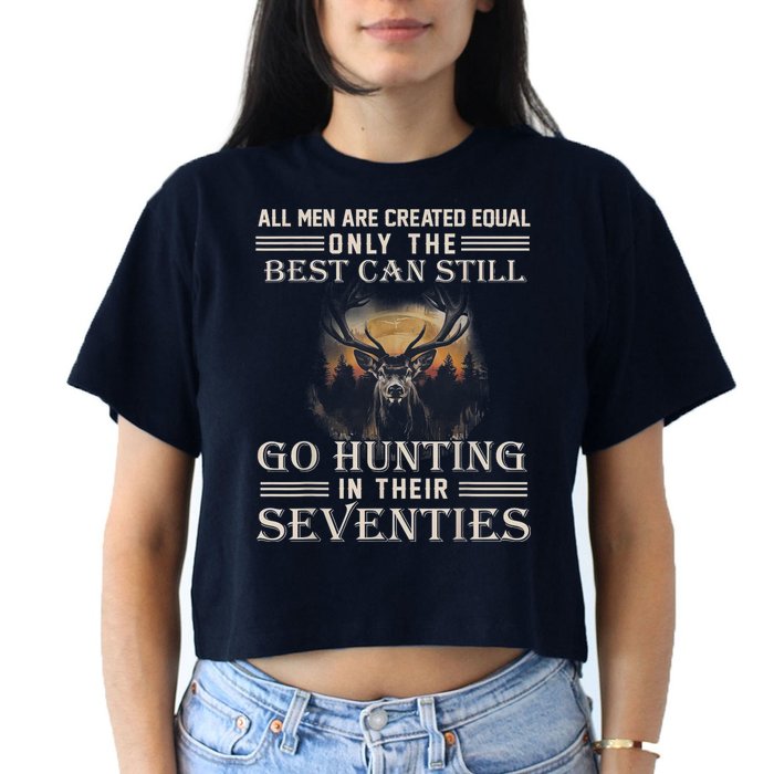 Go Hunting In Their Seventies Women's Crop Top Tee