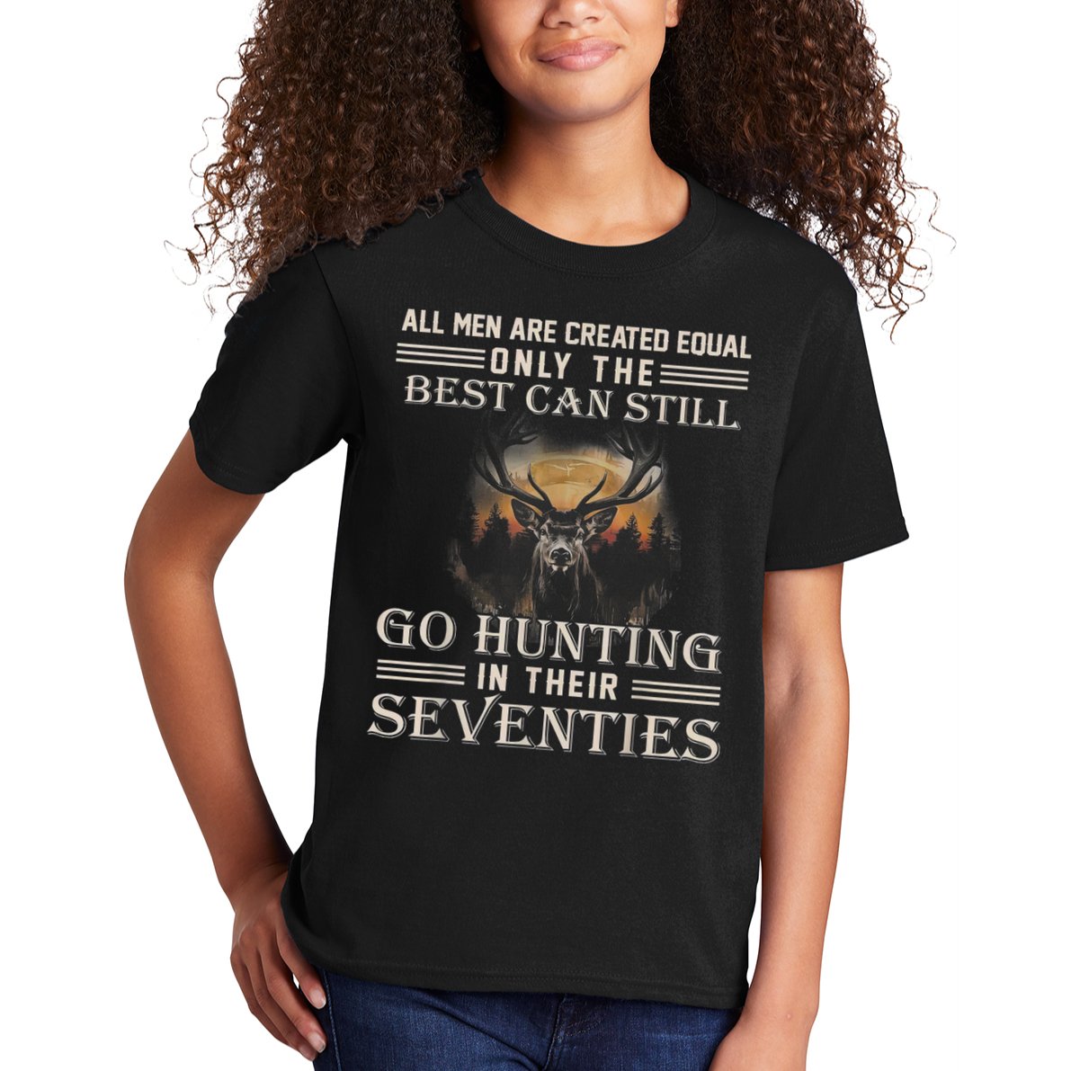 Go Hunting In Their Seventies Kids T-Shirt