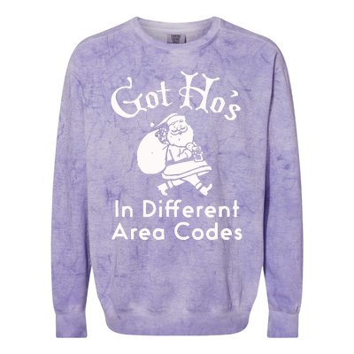 Got HoS In Different Area Codes Colorblast Crewneck Sweatshirt