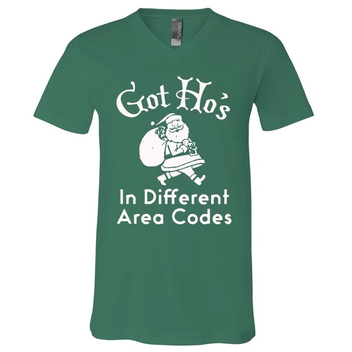 Got HoS In Different Area Codes V-Neck T-Shirt