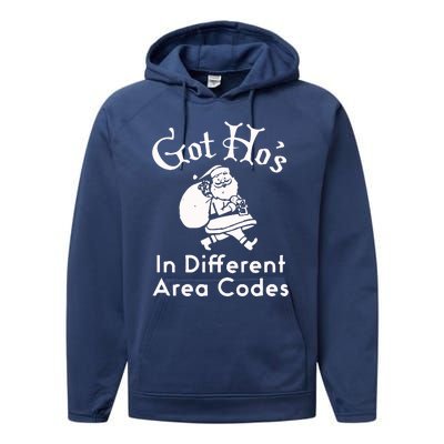 Got HoS In Different Area Codes Performance Fleece Hoodie