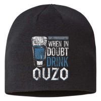 Greek Humor In Doubt Drink Ouzo Sustainable Beanie