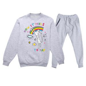 Gotfunny How It Feels To Yap Premium Crewneck Sweatsuit Set