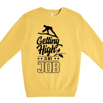 Getting High Is My Job Premium Crewneck Sweatshirt