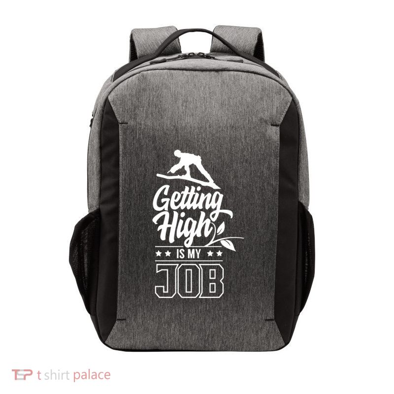 Getting High Is My Job Vector Backpack