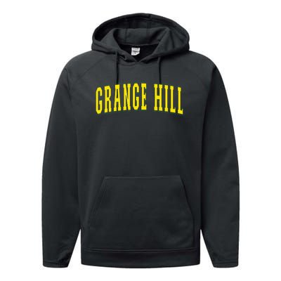 Grange Hill Jamaica Jamaican Souvenir Grange Hill Performance Fleece Hoodie