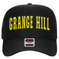 Grange Hill Jamaica Jamaican Souvenir Grange Hill High Crown Mesh Back Trucker Hat