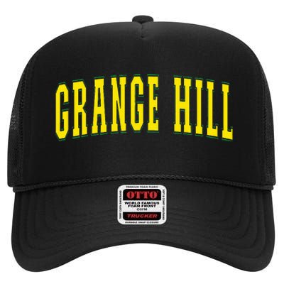 Grange Hill Jamaica Jamaican Souvenir Grange Hill High Crown Mesh Back Trucker Hat