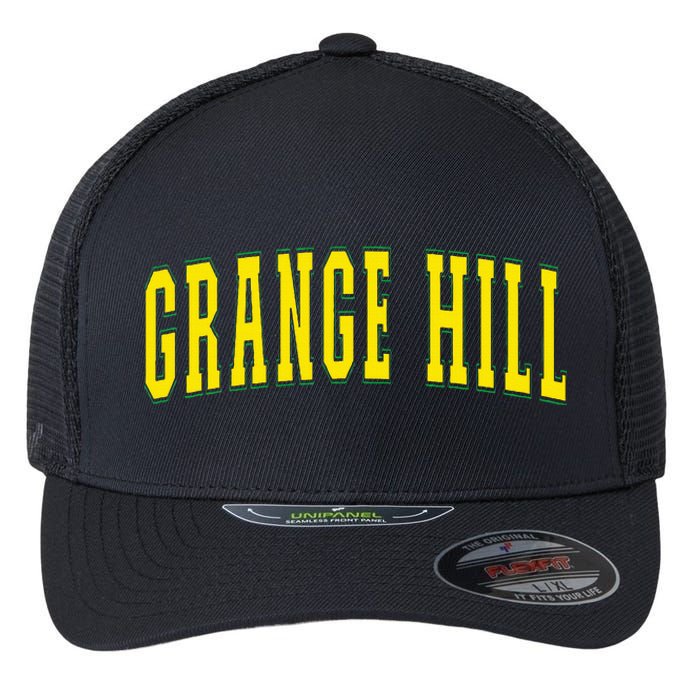 Grange Hill Jamaica Jamaican Souvenir Grange Hill Flexfit Unipanel Trucker Cap