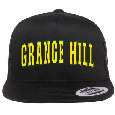 Grange Hill Jamaica Jamaican Souvenir Grange Hill Flat Bill Trucker Hat