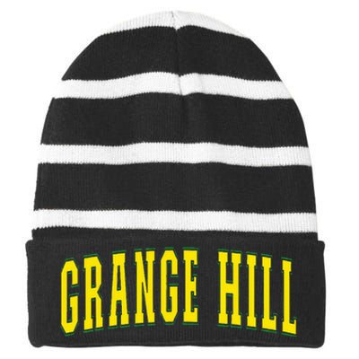 Grange Hill Jamaica Jamaican Souvenir Grange Hill Striped Beanie with Solid Band