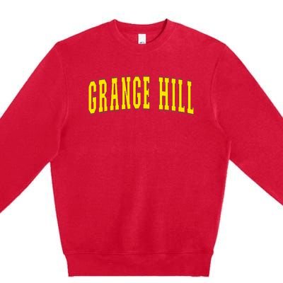 Grange Hill Jamaica Jamaican Souvenir Grange Hill Premium Crewneck Sweatshirt