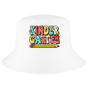 Groovy Hello Kindergarten Vibes Retro Teacher To School Cool Comfort Performance Bucket Hat