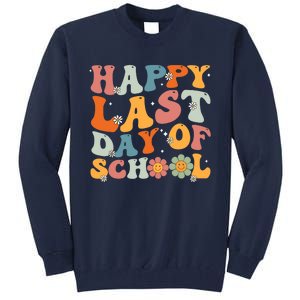 Groovy Happy Last Day of School Teacher Student Graduation Tall Sweatshirt