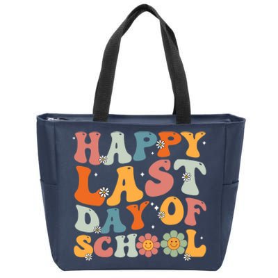 Groovy Happy Last Day of School Teacher Student Graduation Zip Tote Bag